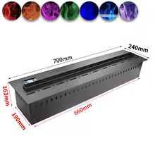 3D Atomized Fireplace With Colorful Steam Flame ECO Decorative Customized Mist Intelligent Indoor Electric Water Vapor Fireplace